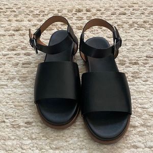 7.5 Madewell Black Sandals